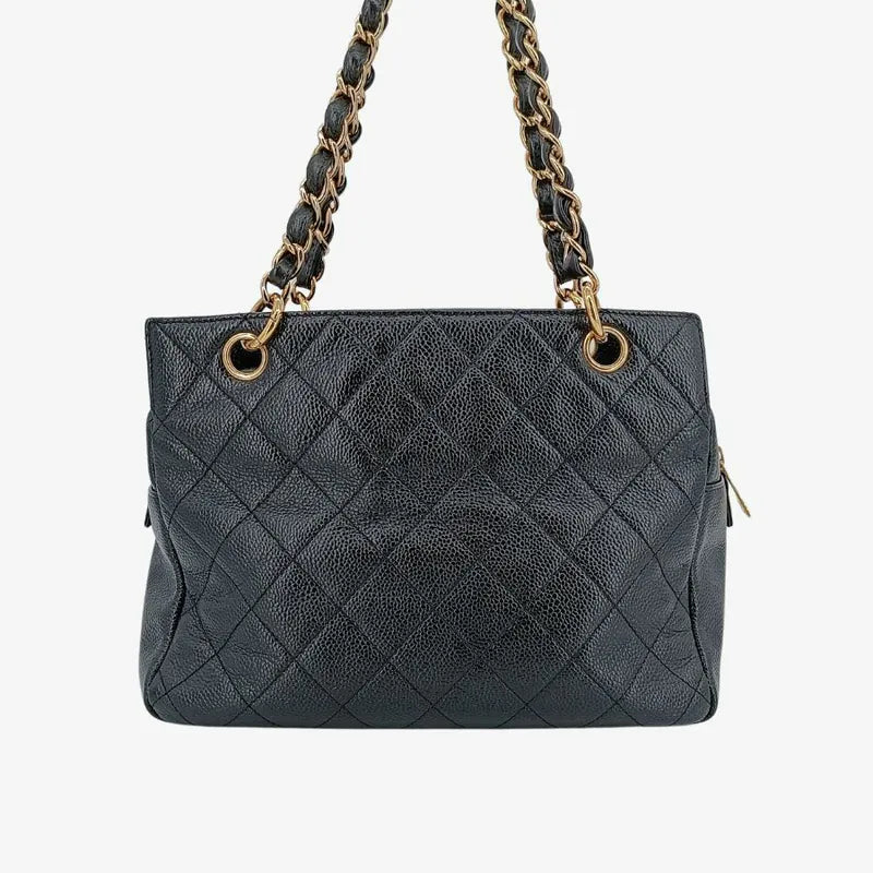 c460-chanel-vintage-black-caviar-leather-ptt-tote-bag