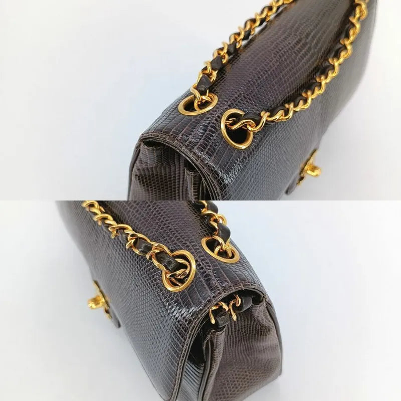 c378-chanel-vintage-brown-lizard-skin-23cm-classic-flap-bag