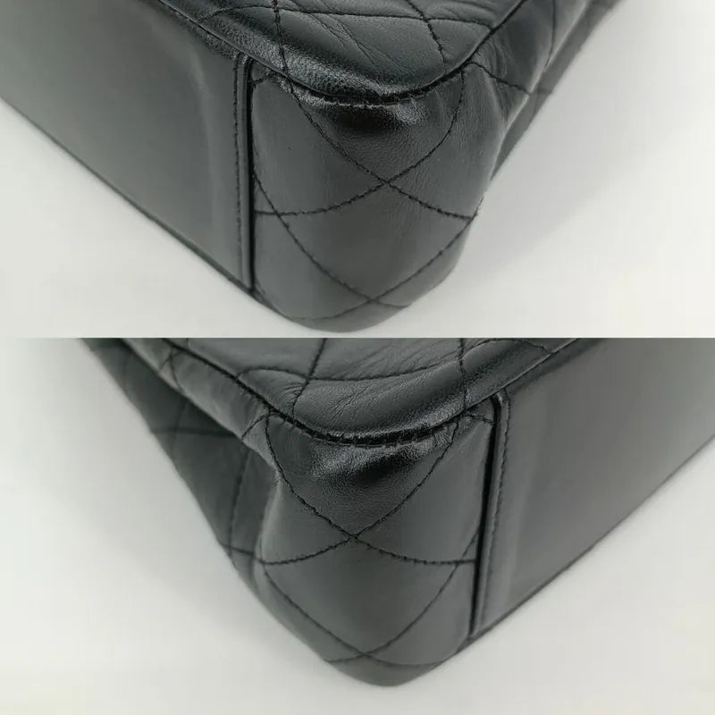 js503-chanel-vintage-black-lambskin-quilted-flap-bag