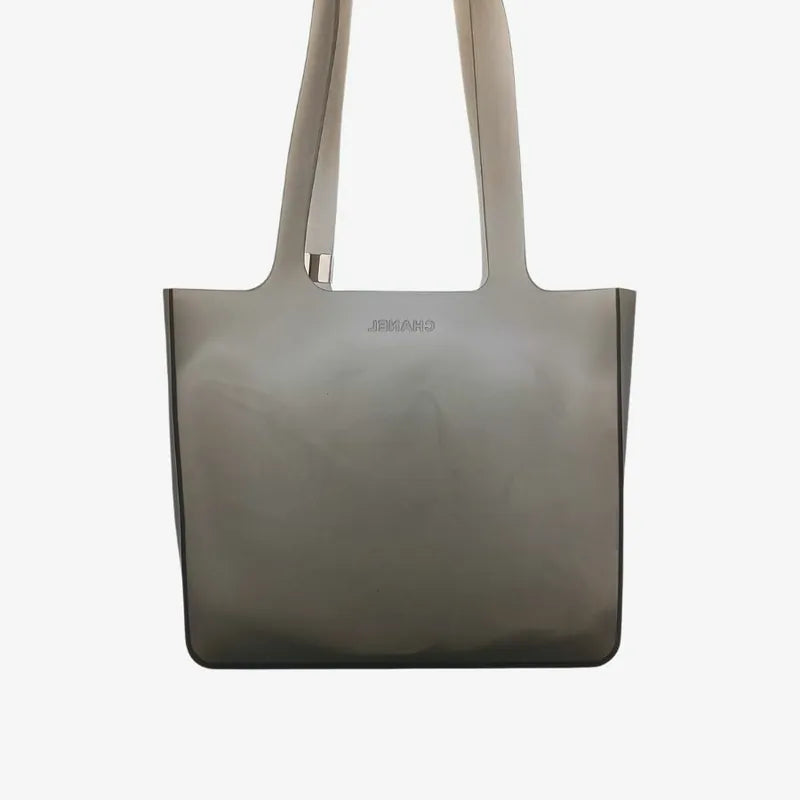 jt819-chanel-vintage-grey-jelly-rubber-tote-bag