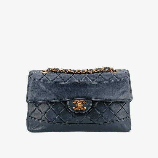 c379-chanel-vintage-black-lambskin-quilted-flap-bag