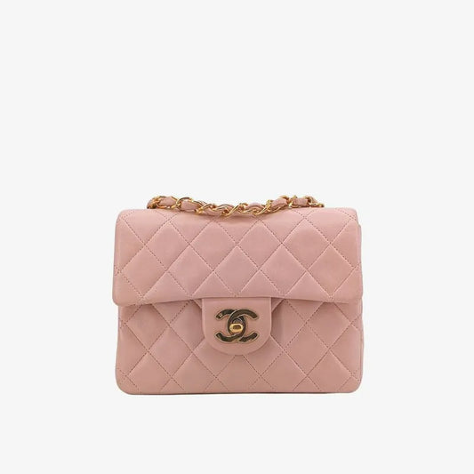 c372-chanel-vintage-pink-lambskin-17cm-mini-square-flap-bag