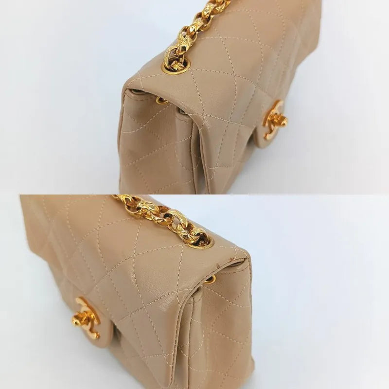 c397-chanel-vintage-beige-lambskin-gold-chain-17cm-mini-square-flap-bag