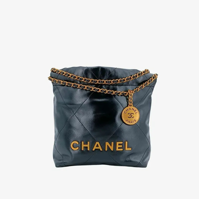 jt684-chanel-black-shiny-calfskin-quilted-22-mini-shoulder-bag