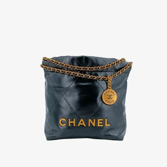 jt684-chanel-black-shiny-calfskin-quilted-22-mini-shoulder-bag