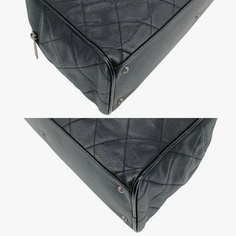c463-chanel-vintage-black-caviar-leather-boston-bag