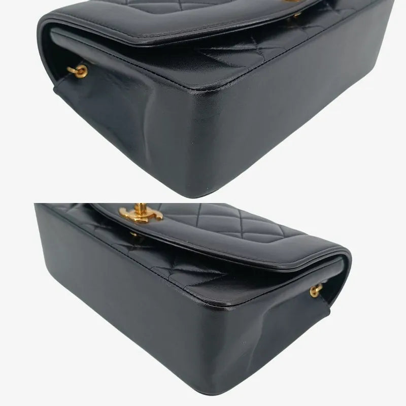 ra077-chanel-vintage-black-lambskin-22cm-diana-flap-bag