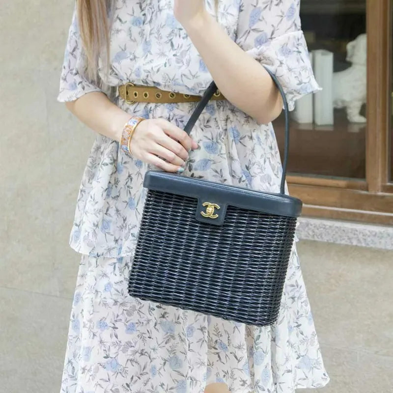 jq903-chanel-vintage-navy-rattan-flap-handbag
