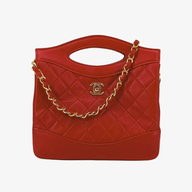 90194186-chanel-vintage-red-lambskin-mini-31-tote-bag