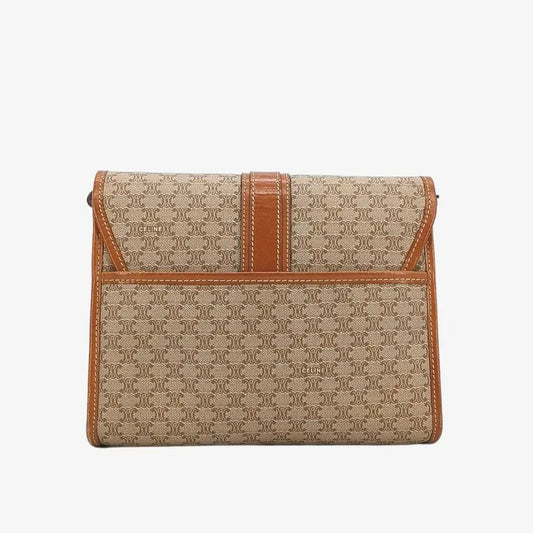 jt624-celine-beige-canvas-macadam-shoulder-bag