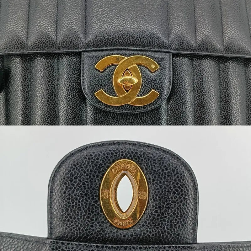 c377-chanel-vintage-black-caviar-leather-vertical-jumbo-flap-bag