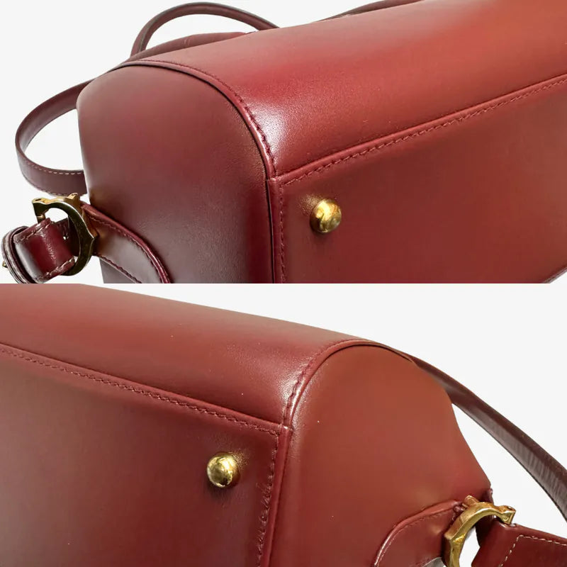 jx236-cartier-vintage-burgundy-box-leather-boston-bag