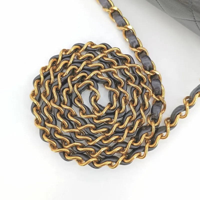 ra353-chanel-vintage-dark-grey-lambskin-17cm-mini-square-flap-bag