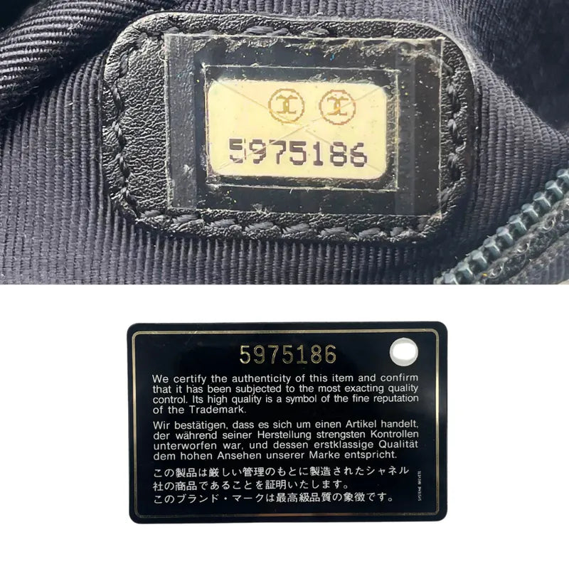 jw049-chanel-vintage-black-lambskin-cc-pattern-flap-bag