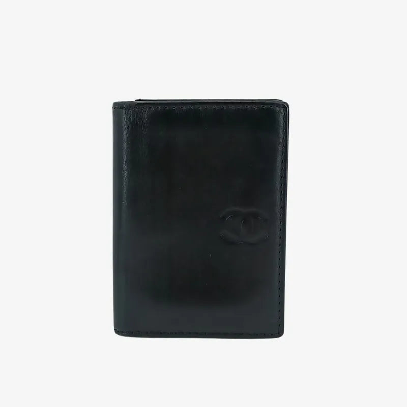 ju284-chanel-vintage-black-lambskin-card-holder