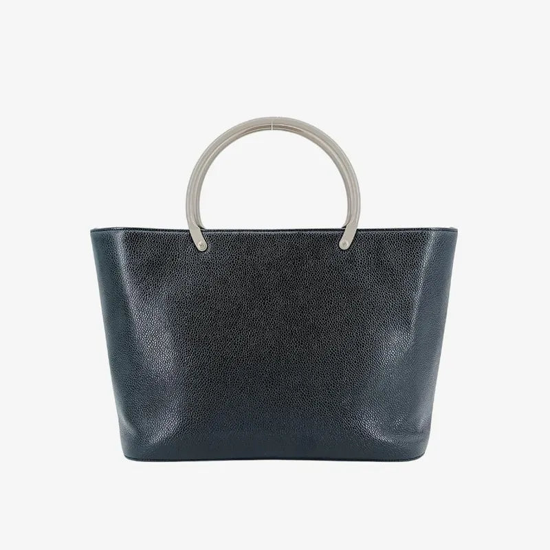 ju664-chanel-vintage-black-caviar-leather-top-metal-handle-bag