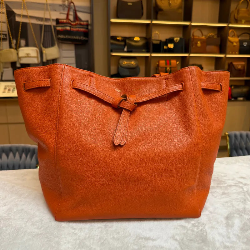 jx634-celine-orange-calfskin-cabas-phantom-tote-bag