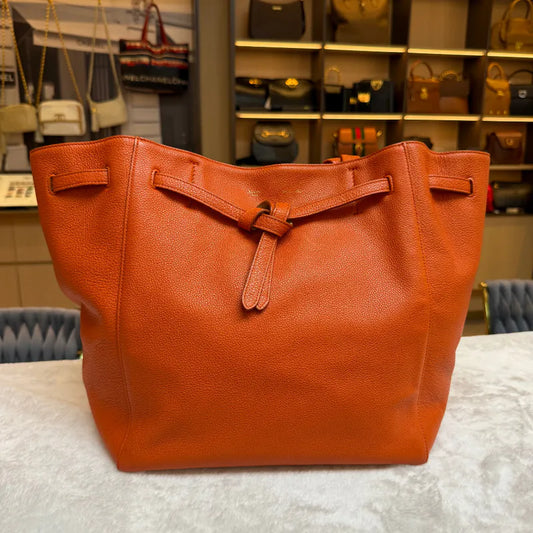 jx634-celine-orange-calfskin-cabas-phantom-tote-bag