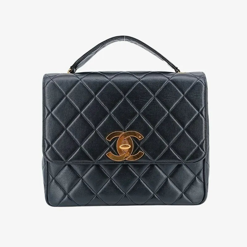 ra542-chanel-vintage-black-lambskin-qulited-flap-bag