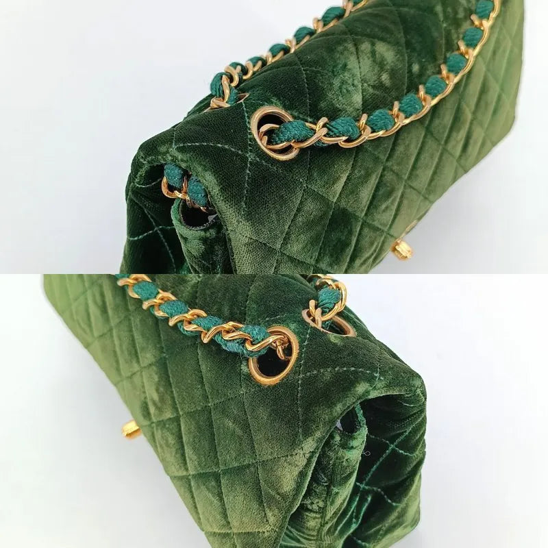 c500-chanel-vintage-green-velvet-23cm-classic-flap-bag