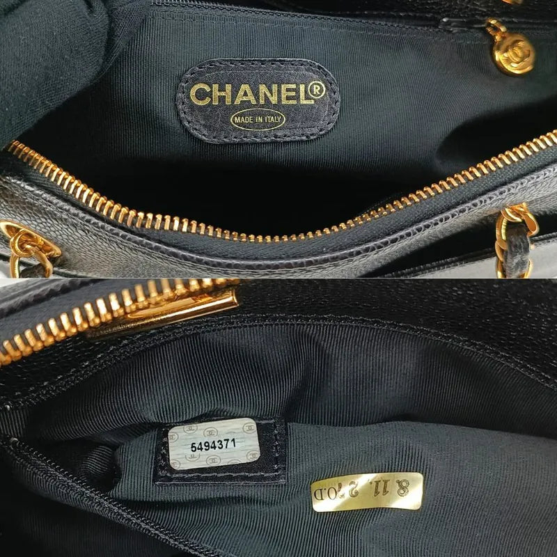 tk016-chanel-vintage-black-caviar-leather-embossed-logo-tote-bag