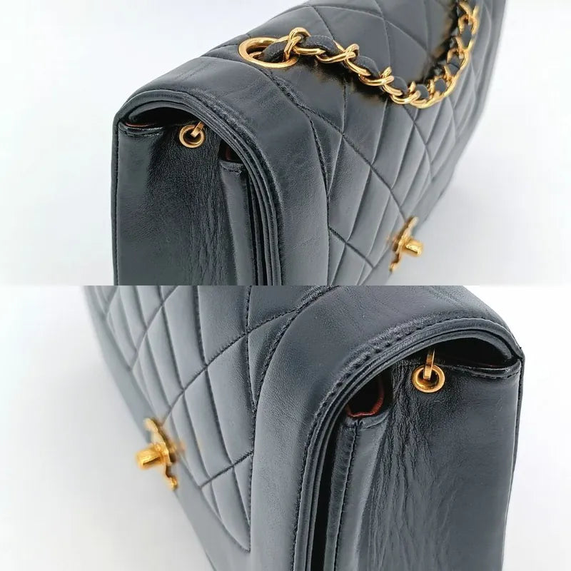 c327-chanel-vintage-black-lambskin-25cm-diana-flap-bag