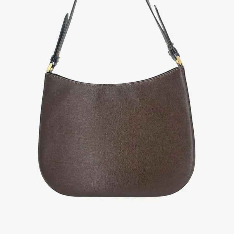 rc883-burberry-vintage-brown-leather-shoulder-bag