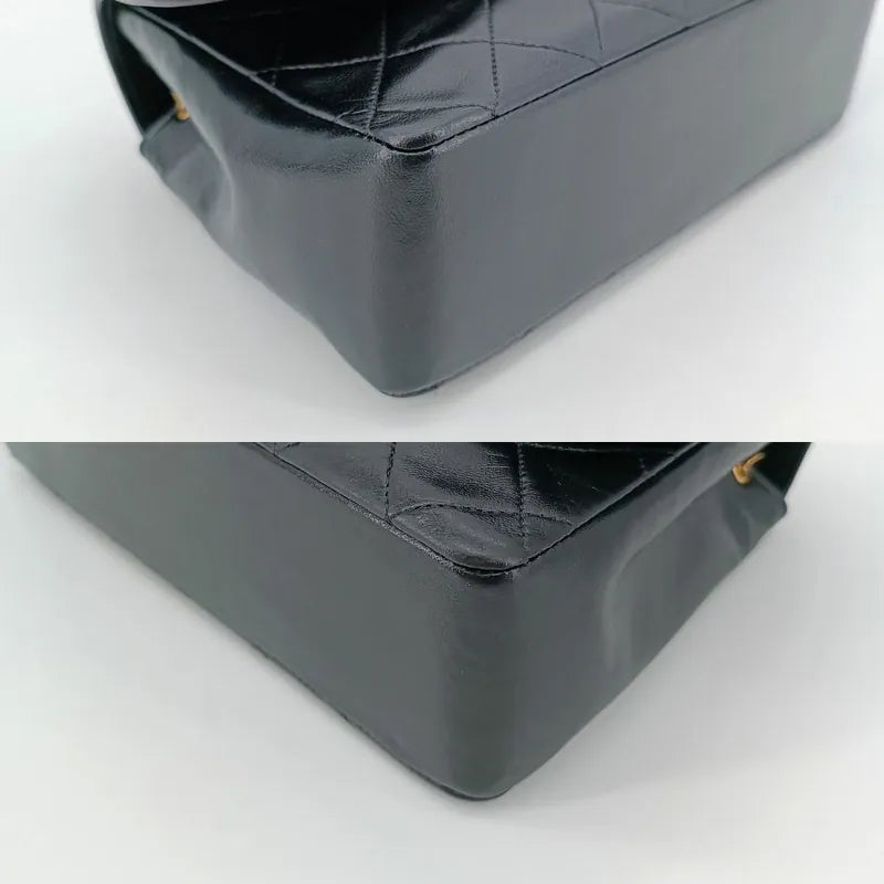 jr406-chanel-vintage-black-lambskin-quilted-flap-bag