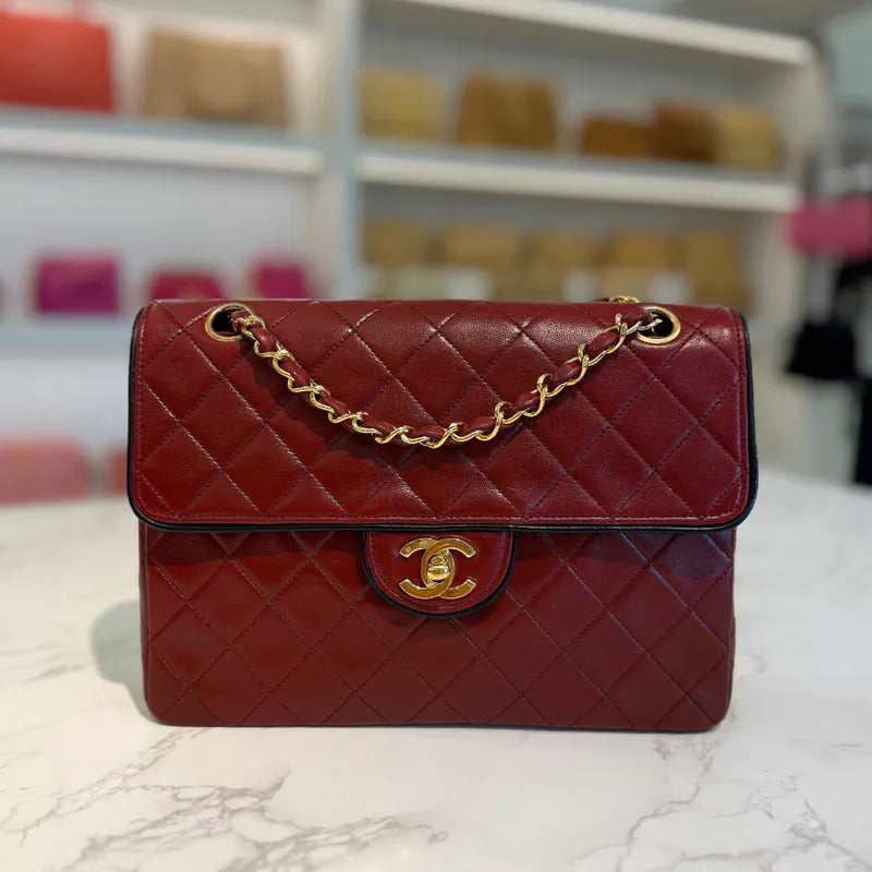 jw002-chanel-vintage-red-lambskin-25cm-flap-bag