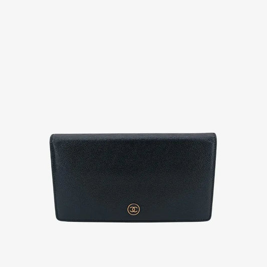 ju258-chanel-black-caviar-leather-classic-long-flap-wallet