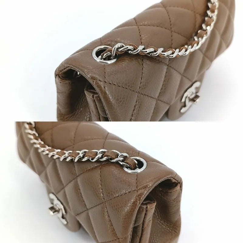 c453-chanel-vintage-brown-caviar-leather-mini-flap-bag