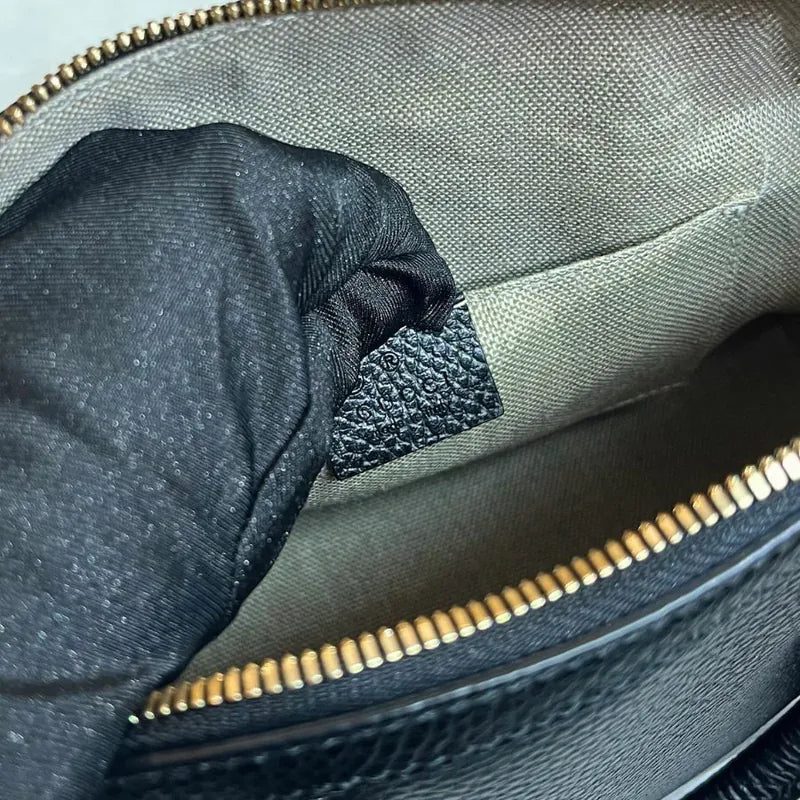 jw726-gucci-dome-black-leather-handbag