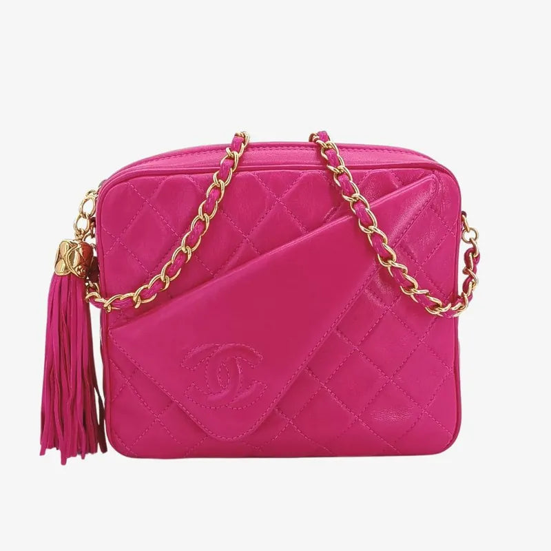 js171-chanel-vintage-pink-lambskin-quilted-camera-bag