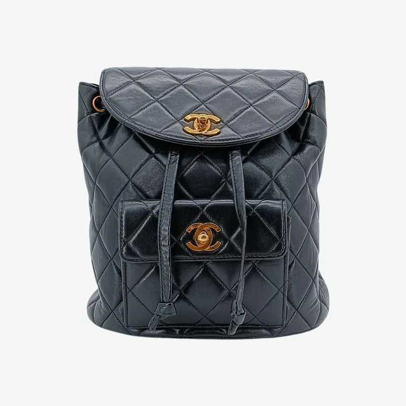 ju375-chanel-vintage-black-lambskin-duma-backpack