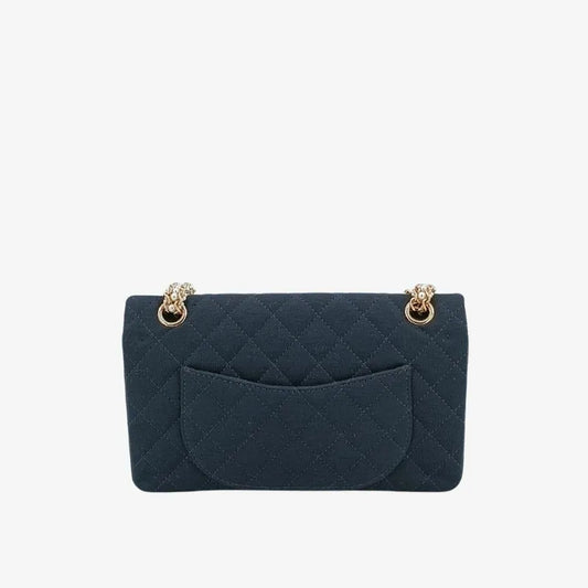 c385-chanel-vintage-black-cotton-255-rhinestone-flap-bag