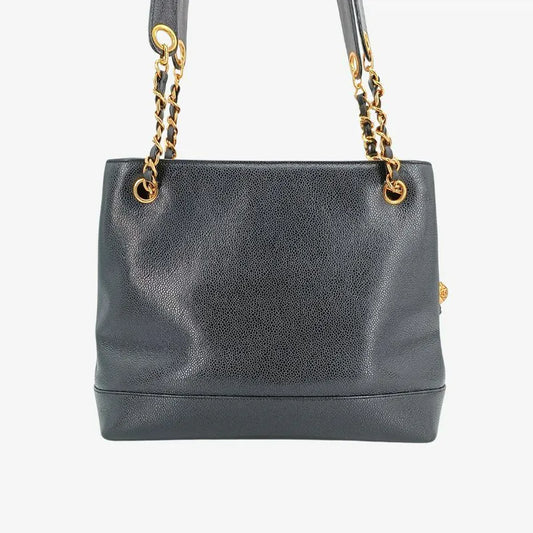 ra092-chanel-vintage-black-caviar-leather-embossed-logo-tote-bag