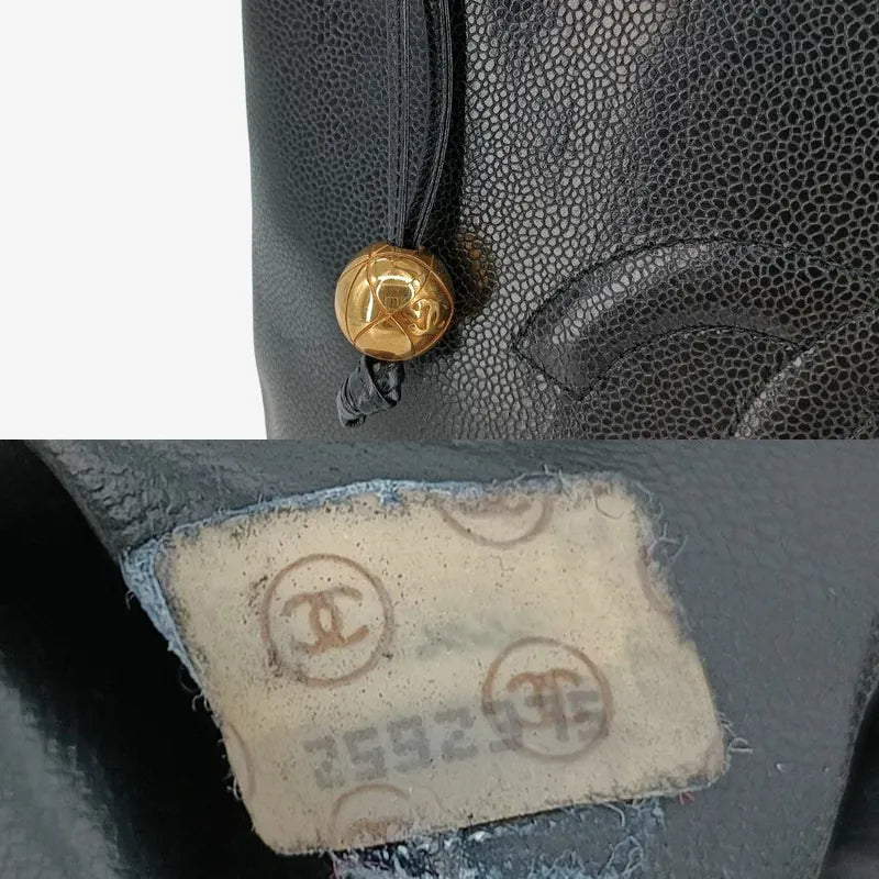 ra092-chanel-vintage-black-caviar-leather-embossed-logo-tote-bag