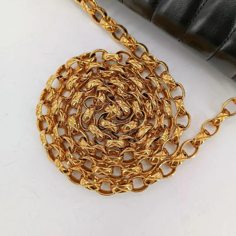 ju296-chanel-vintage-black-lambskin-vertical-gold-chain-flap-bag