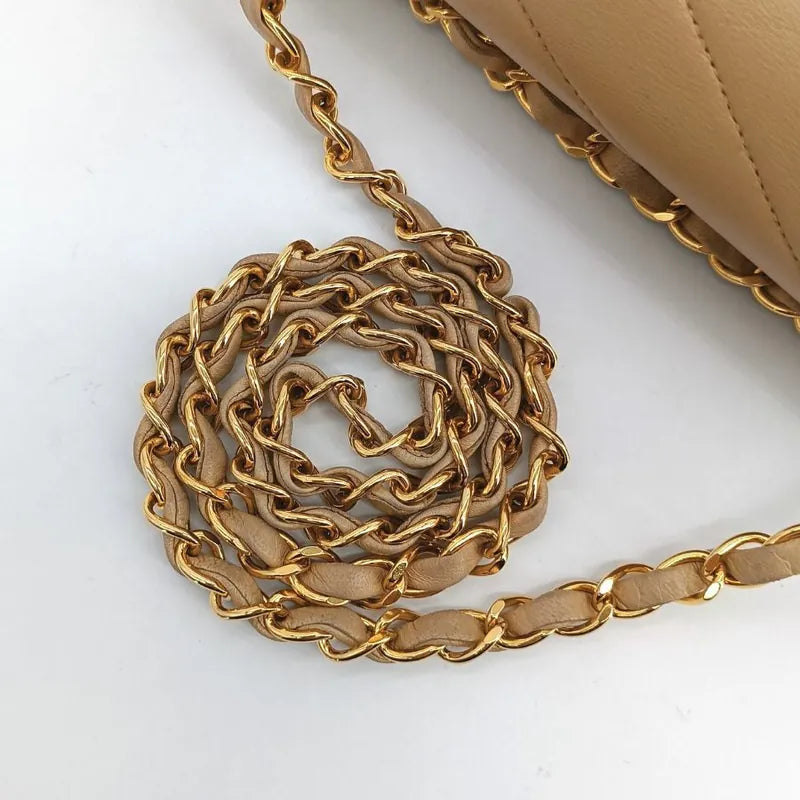 jt795-chanel-vintage-beige-lambskin-cross-stripe-flap-bag