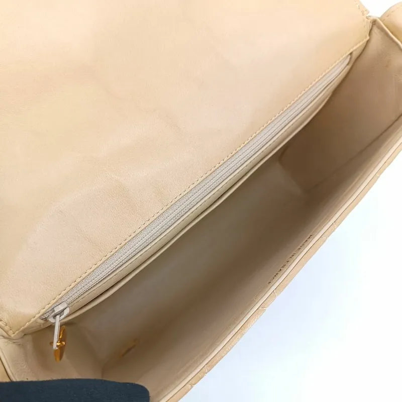 jt666-chanel-vintage-beige-lambskin-quilted-flap-bag