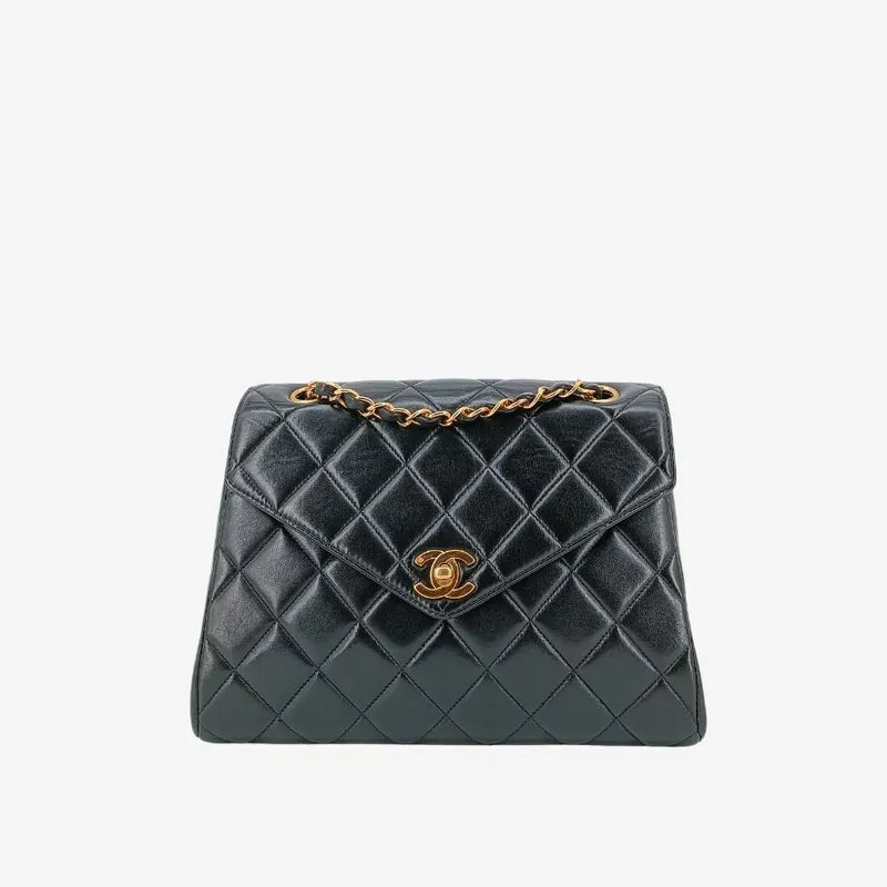 rb819-chanel-vintage-black-lambskin-quilted-flap-bag
