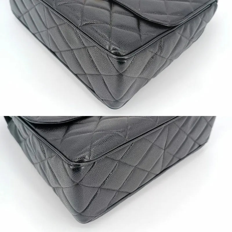 c319-chanel-vintage-black-caviar-leather-qulited-jumbo-flap-bag