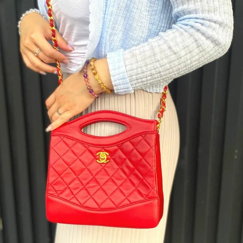 90194186-chanel-vintage-red-lambskin-mini-31-tote-bag