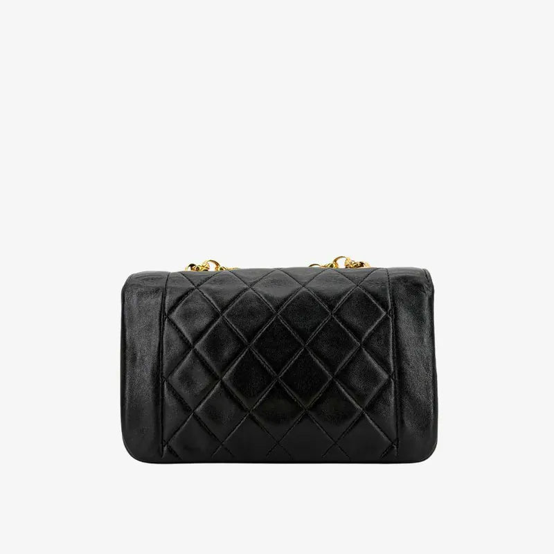 c575-chanel-vintage-black-lambskin-gold-chain-flap-bag