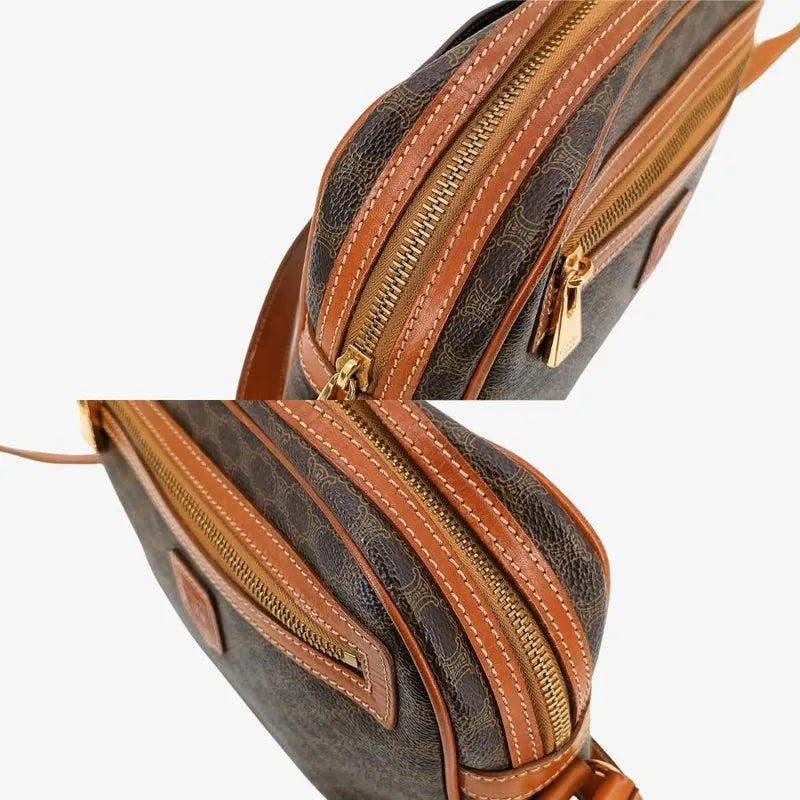 jt619-celine-brown-canvas-macadam-shoulder-bag