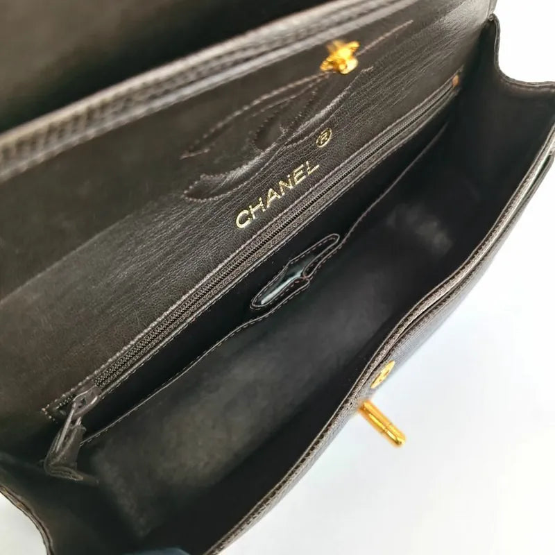 c378-chanel-vintage-brown-lizard-skin-23cm-classic-flap-bag