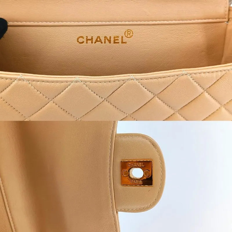 c343-chanel-vintage-beige-lambskin-23cm-double-side-flap-bag