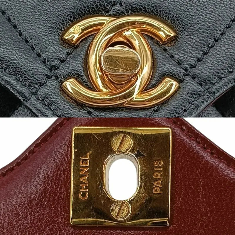 jah188-chanel-vintage-black-lambskin-flap-bag