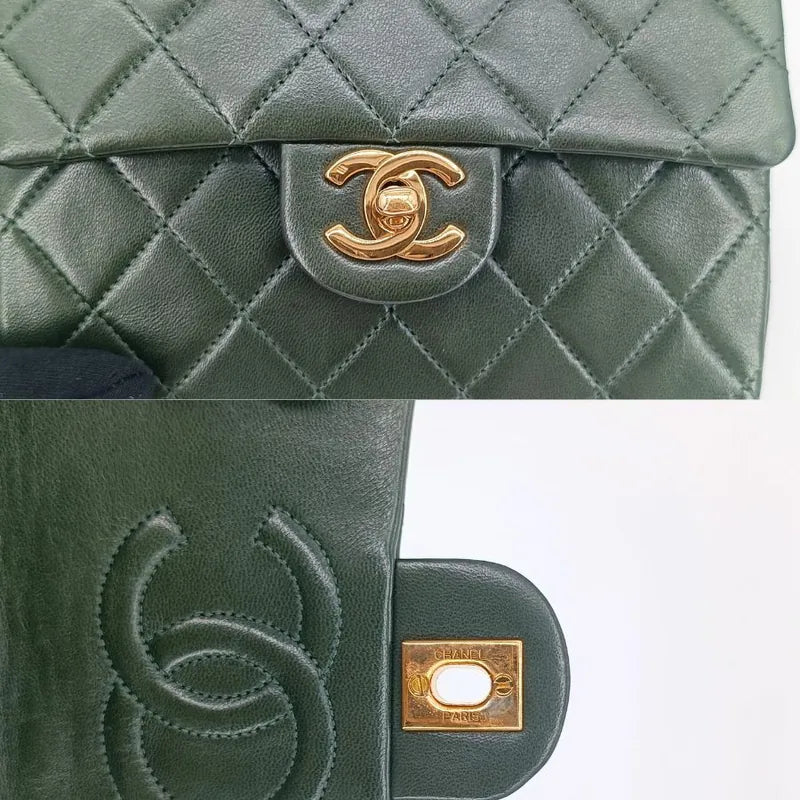 ra122-chanel-vintage-green-lambskin-17cm-mini-square-flap-bag