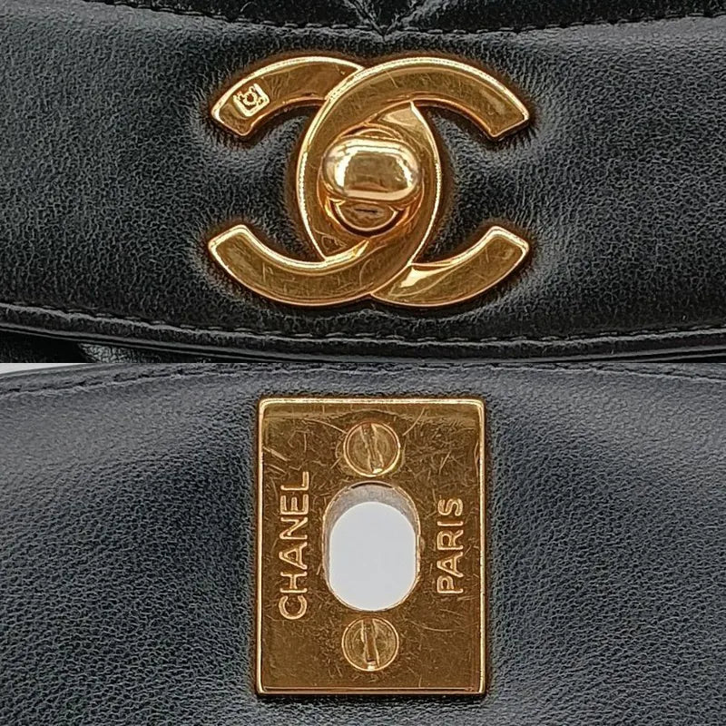 rb125-chanel-vintage-black-lambskin-tall-diana-flap-bag-with-back-pocket